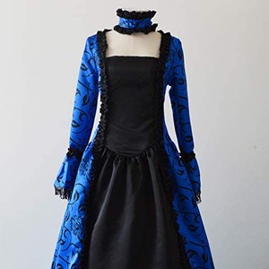 Jpcs コスプレ ワンピース ロリータ 仮装 ハロウィン ドレス 中世風 貴族 ヨーロッパ 制服 レトロ系 演劇 お姫様 ドレス ゴシック ステージ衣装 蝶結び プリンセスドレス Lolita Cos Az Japan Classic Store