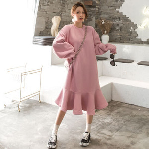 大決算売り尽くし 袖コン スウェット生地 フレア ロングワンピース 通販限定 Carlavista Com