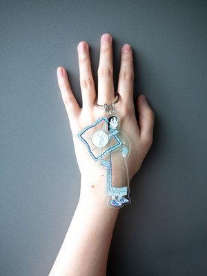 透明なキーホルダー