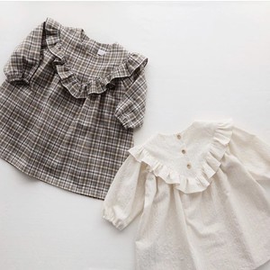 Vヨークフリルワンピース 80size ベビーと子供服の型紙 Sani Pattern Shop