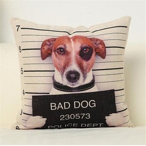 Wanted Dog 犬 ドッグ パグ フレンチブルドッグ イヌ クッションカバー インテリア クッション 枕 まくら カバー ピローケース Romaryhome