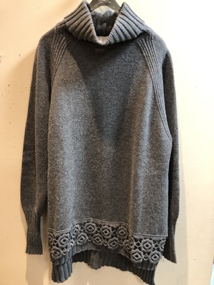 【D,Exterior】ウールレース付きセーター(330-509) 【D,Exterior】ウールレース付きセーター(330-509)