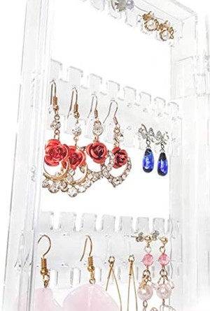 Jpcs ピアス収納 ネックレス イヤリング アクセサリー収納 収納棚 収納袋 収納スタンド 収納ラック アクリル 透明 クリア 折り畳み式 おしゃれで大容量 家庭や業務用 Alumakan Jewelry Japan Classic Store