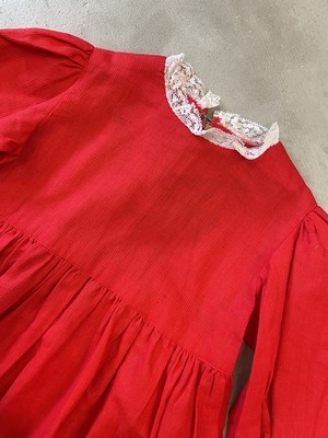 5041 Vintage 70 S フレア ワンピース 90cm Leap Kyoto