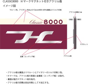 CLASSIC8000 ℋマーク アクリルマグネット