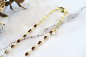 【ネックレス】ボルドー*刺繍に合うアクセサリーシリーズ*
