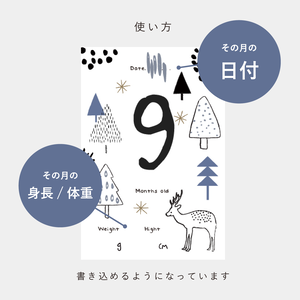 北欧の森月齢カード Dl001 ダウンロード ポスター屋さんismirai Home 北欧ポスターとインテリア雑貨のお店