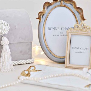 Vintage Ribbon Photo Frame ヴィンテージ リボン フォト フレーム Bonne Chance