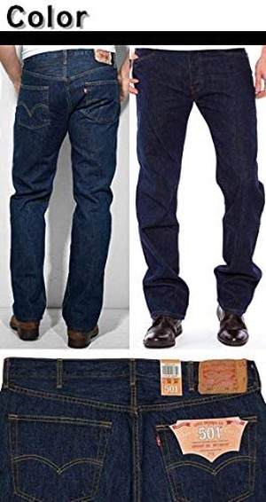 Jpcs Levi S 501 ジーンズ リーバイス 501 メンズ デニム 0115 ワンウォッシュ ボタンフライ ジーンズ One Wash Rinsed Usa規格 並行輸入品 Az Japan Classic Store