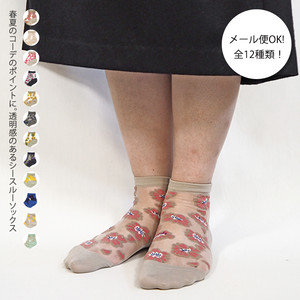 Ande アンデ シースルー ソックス Ande 日本製 涼しげ レディース ソックス 靴下 足元 おしゃれ 雑貨 かわいい おしゃれ オシャレ ラッピング ギフト プレゼント プチギフト シリーズ Maison Blanche メゾンブランシュ