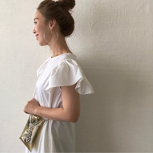 Mamagirl 掲載 肩フリルワンピース Mite