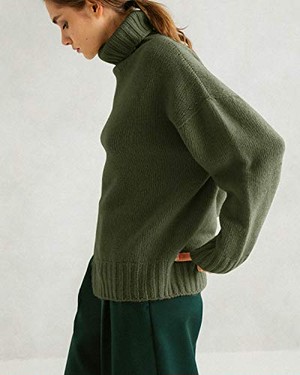 Jpcs Yidarton タートルネック ニット レディース ハイネックセーター トップス ゆったり 無地 暖かい 上品 おしゃれ 秋服冬服 防寒 Az Japan Classic Store