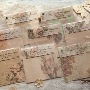 Sale 素材紙 ヨーロピアンガーデンシリーズ 全8種 レトロ 花柄 シンプル デザインペーパー デザペ D Classy クラッシー