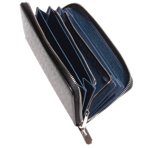 財布 メンズ 長財布 本革 ブランド 大容量 ラウンドファスナー マチあり小銭入れ サイフ Rw1 Blue Sincere ブルーシンシア 便利なファッション小物専門店