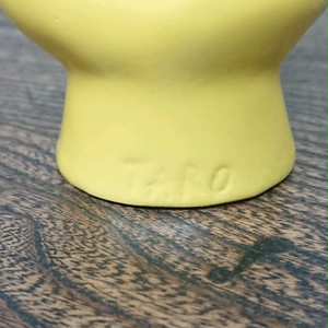 岡本太郎 手の椅子 ミニチュア 陶器製 イエロー 約10cm 廃盤 Coshiki