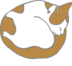 Ecobad ラグランtシャツ 眠り猫 グラフィックファッションアイテム専門店ecobad エコバド