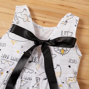 子供服 ワンピース 女の子 キッズ ベビー ノースリーブ リボン 動物 絵 ホワイト コットン ポリエステル 70 90cm P24 海外子供服専門通販サイト リーファ 子供服 ワンピース 女の子 キッズ ベビー ノースリーブ リボン 動物 絵 ホワイト コットン ポリエステル 70 90cm P24 海外子供服専門通販サイト リーファ