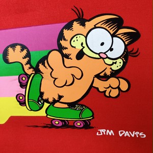 品番4370 ハンドバッグ ガーフィールド Garfield レッド Jim Davis ヴィンテージ L A Depo