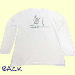 Noweee ロングTシャツ Fishingバージョン ホワイト メンズ