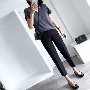 パンツ オフィスパンツスラックスレディース テーパードパンツレディース パンツ レディース 9分丈 テーパードパンツ フロントタック 無地 黒 S M L Xl Xxl Xxxl 大きいサイズ シンプル 通勤 オフィス 春夏 Viento