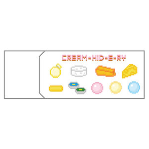 消しゴム Cream Hid E Ry チーズ屋さん柄 ドット絵 Mell The Diner Pixelart Goods Shop In Base