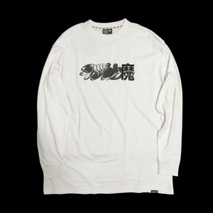 ELITISM x ラジカセ魔 ロングスリーブTシャツ(XL・白)
