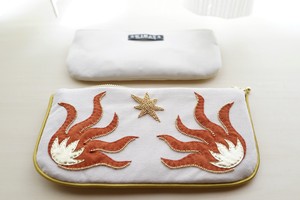【刺繍ポーチ】Heart flame