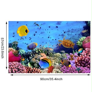 はがせる壁紙 Jpcs新作 ウォールステッカーs21 水族館 ウミガメ サンゴ礁 熱帯魚 Japan Classic Store