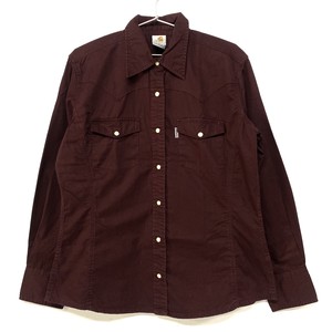 Carhartt カーハート 長袖ウエスタンシャツ ボルドー ワインレッド レディースm 古着 長袖シャツ All15 Cave 古着屋 公式 古着通販サイト