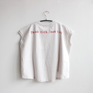 Michirico 21ss Think Big T Earth Gray Red Logo S M Cirkel Mote