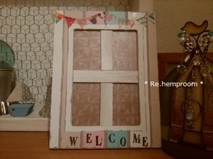 窓型welcomeフレーム