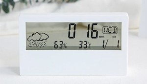 Clear Lcd Clock クリア クロック シンプル アラーム カレンダー 曜日 気温 天気 表示 透明 置き時計 韓国雑貨 Tokki Maeul トッキマウル 韓国雑貨通販サイト