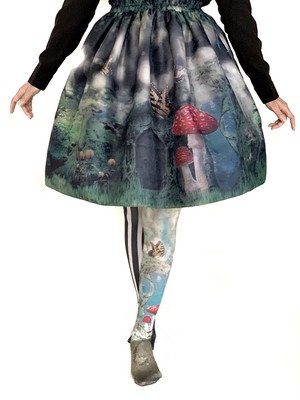 【特別価格】キノコの誘いスカート(闇夜)★送料無料★