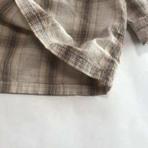 ボックスチェックシャツ 韓国子供服 Bisque びすく