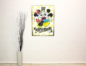 ディズニー ブランドオマージュアート スターデザイン ミッキー ミニー ルイ ヴィトン A1ポスター アートショップフォームス