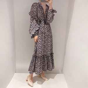 マキシワンピ 秋ワンピ ロング丈ワンピ リゾート ロングaタイプマキシ丈ワンピース 長袖 花柄 ボヘミアン ロングワンピース シフォン ワンピース 秋物ワンピ 秋服 ワンピース マキシ ロング マキシ丈 Liruha リルハ Meet New Me