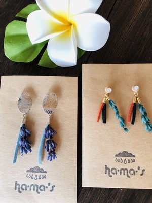 ラベンダーピアス