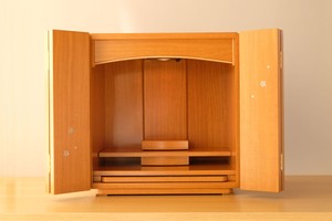 モダン小型仏壇 桜螺鈿入り モダン小型仏壇 桜螺鈿入り