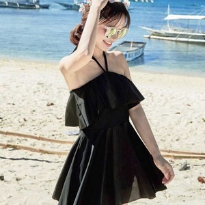 ホルターネック スカート 服 みたい 水着 レディース 大きいサイズ 水着 ワンピース 水着 体型カバー 水着 可愛い Sw 0142 Happy Orurea ハッピーオルレア