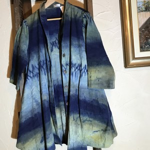 藍染め　草木染め　ジャケット　　Aライン