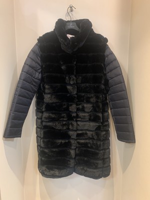 【Rene Derhy・ルネデリー】袖取り外しエコファー中綿コート(730-357) 【Rene Derhy・ルネデリー】袖取り外しエコファー中綿コート(730-357)