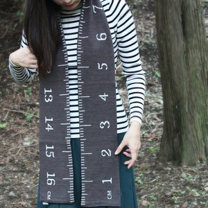 メジャーマフラー　ブルーグレー