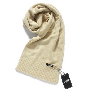 Gobi Organic Cashmere 5 Ak 106 ゴビオーガニックカシミヤ ニットマフラー オーガニックベージュ Gobi Cashmere Japan 公式オンラインショップ