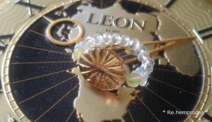 チェコビーズの指輪(p)