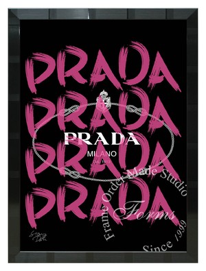 絵画 インテリア ブランドオマージュアート スターデザイン プラダ Prada Marfa ポスター インテリア アート オリジナル額縁付 アートショップフォームス