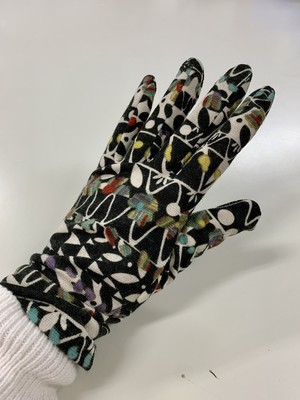 【XLI】プリントポリエステル手袋 (610-409) 【XLI】プリントポリエステル手袋 (610-409)