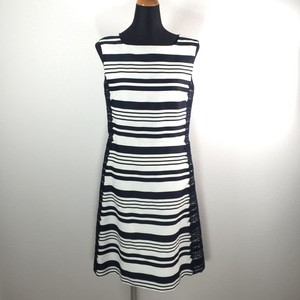 レナウンレステラlesteraレースボーダーノースリーブワンピース フクル ファッションブランドユーズドセレクトショップ