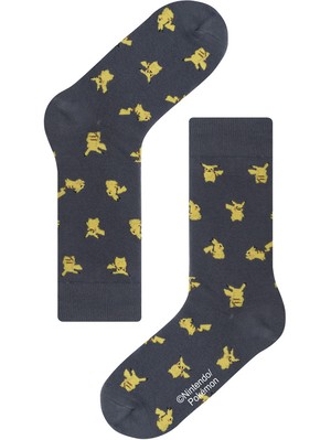 Pocket Monsters Socksappeal Pikachu Charcoal ポケットモンスターソックスアピール ピカチュウ チャコール Socks Appeal Japan