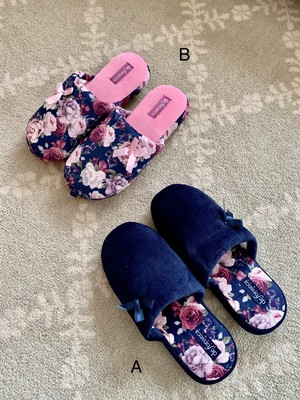 【de fonseca】レトロフラワープリントスリッパ (230-659) 【de fonseca】レトロフラワープリントスリッパ (230-659)