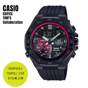 Casio カシオ Edifice エディフィス Tom S トムスコラボ スマートフォンリンク Ecb 10tms 1a ブラック レッド 腕時計 メンズ Watch Index